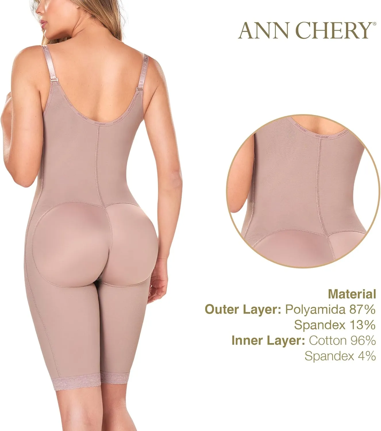 Ann Chery Comfort Line High Compression/Post Surgical/Daily Use/Body Shaper/Liposuction/Faja Colombiana