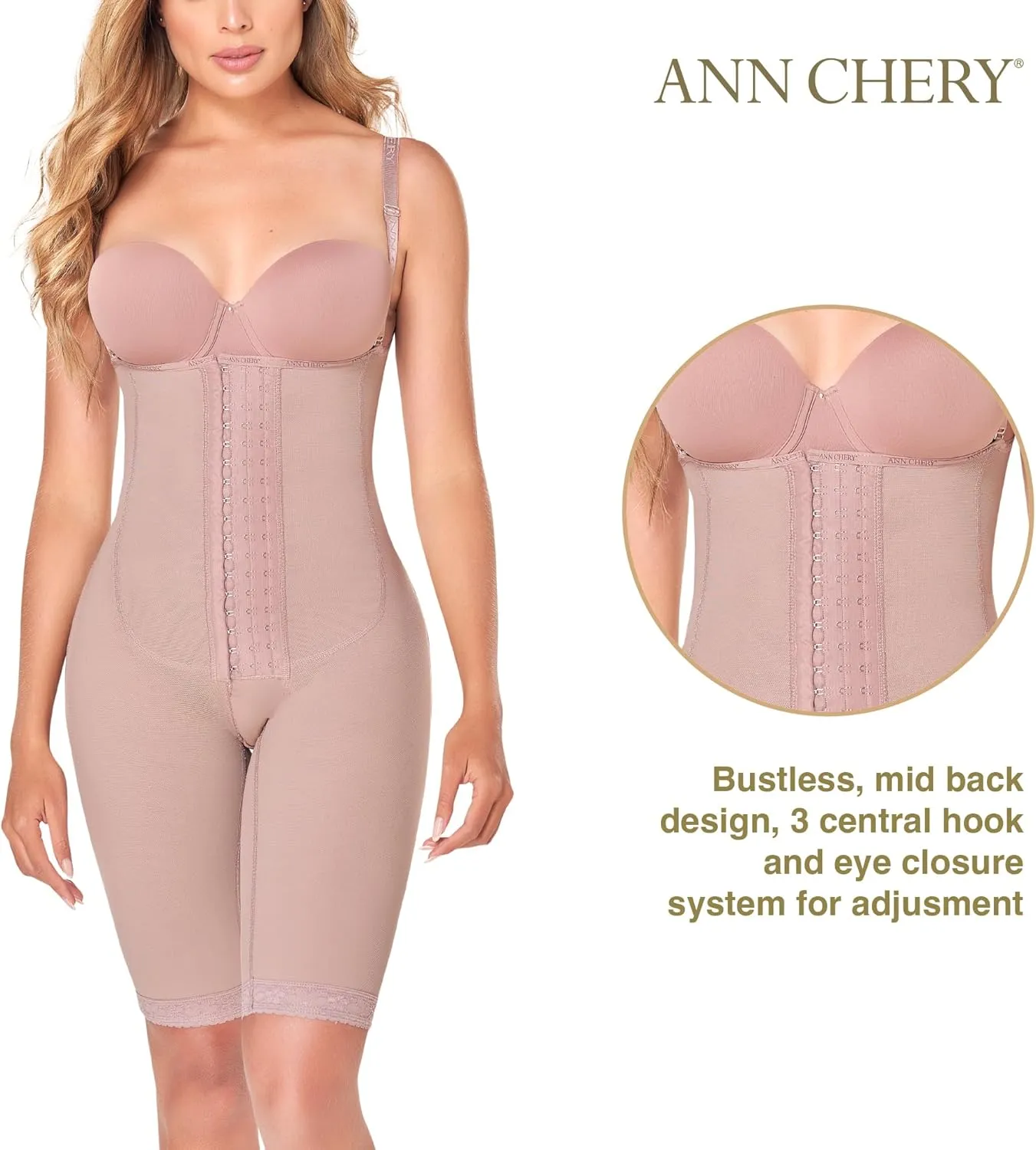Ann Chery Comfort Line High Compression/Post Surgical/Daily Use/Body Shaper/Liposuction/Faja Colombiana