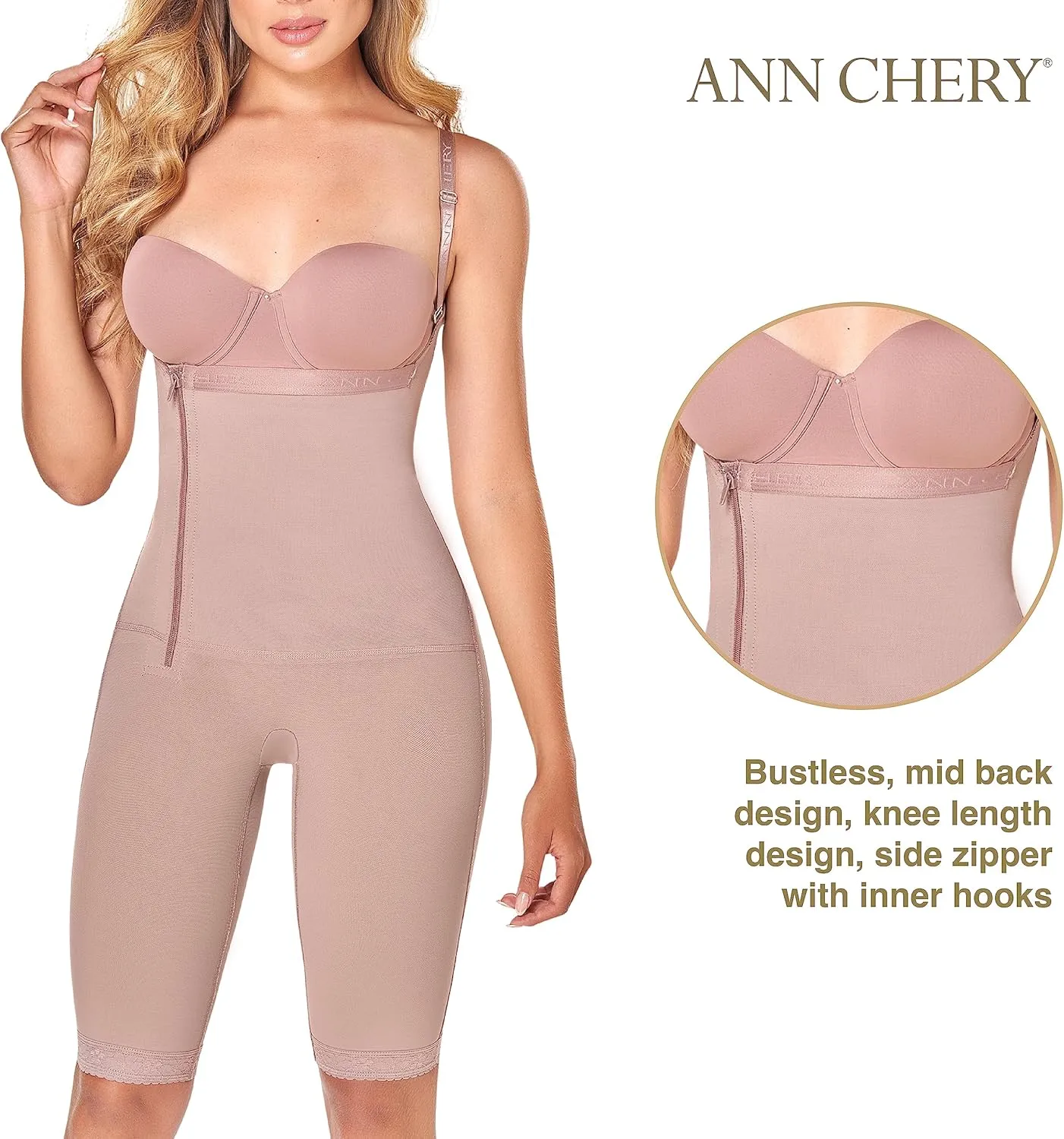Ann Chery Comfort Line High Compression/Post Surgical/Daily Use/Body Shaper/Liposuction/Faja Colombiana