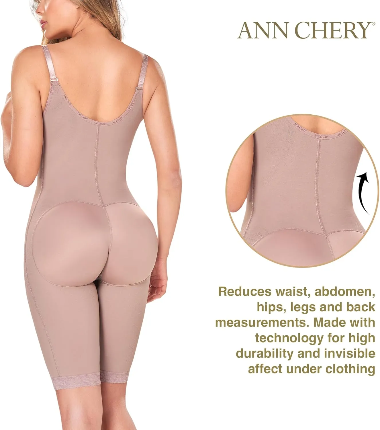 Ann Chery Comfort Line High Compression/Post Surgical/Daily Use/Body Shaper/Liposuction/Faja Colombiana