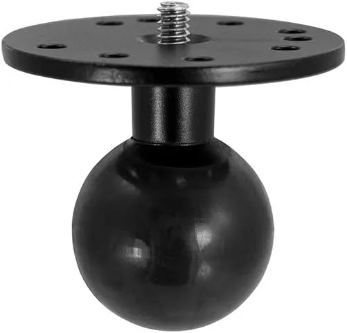 ARKON Mounts Robust Circular Metal 38mm (1.5 inch) Ball to 1/4”-20 Camera Bolt Adapter