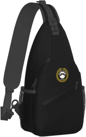 Army Veteran Airborne 75 Ranger Sling Bag for Men, Small Crossbody Sling Bags, Mini Water Resistant Shoulder Daypack for Travel, Anti Thief Chest Bag for Hiking