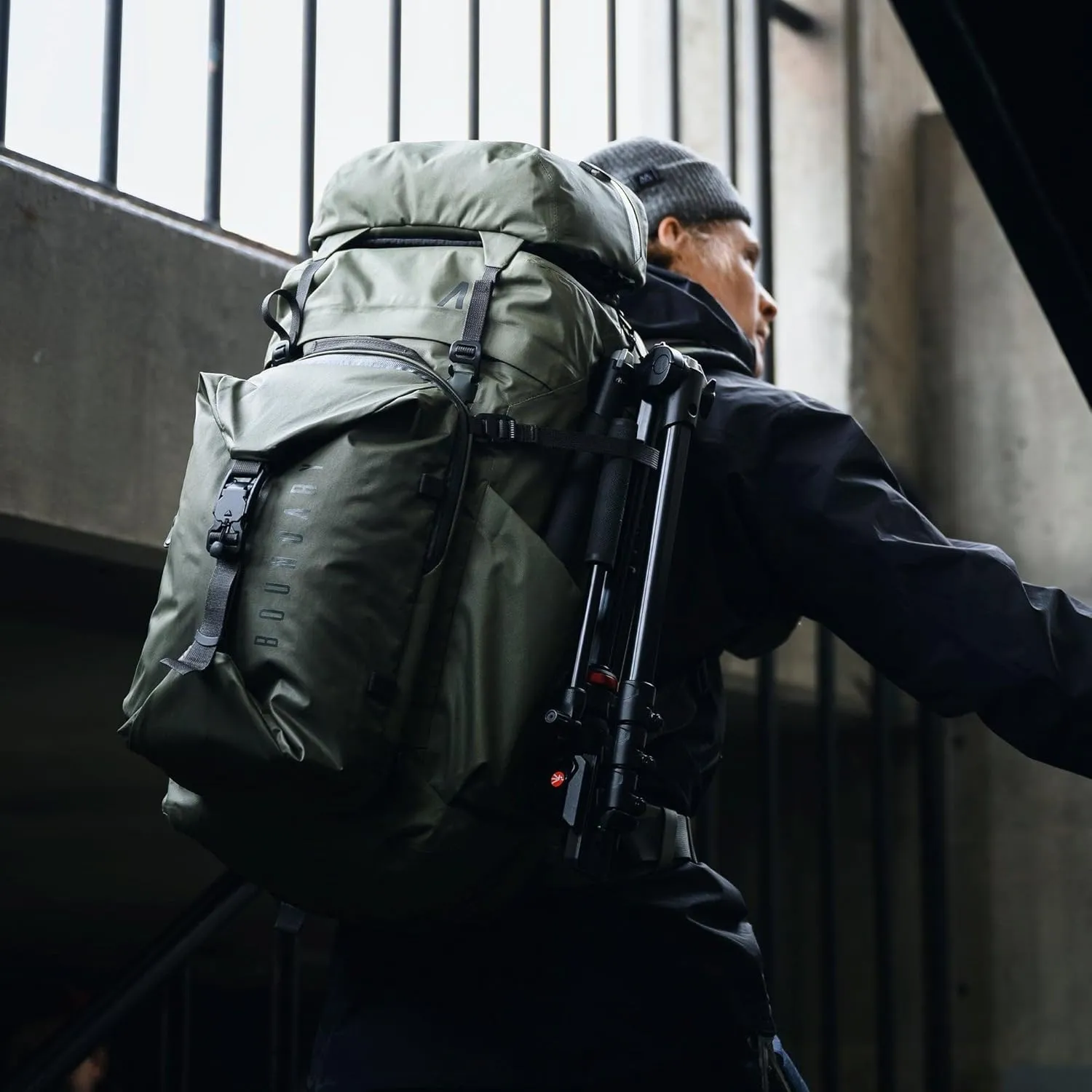 Arris Pack | Best Waterproof Travel BackPack With Compartments (Olive Green)