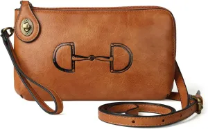 AWST Int'l Lila Vintage Snaffle Bit Clutch Crossbody Bag