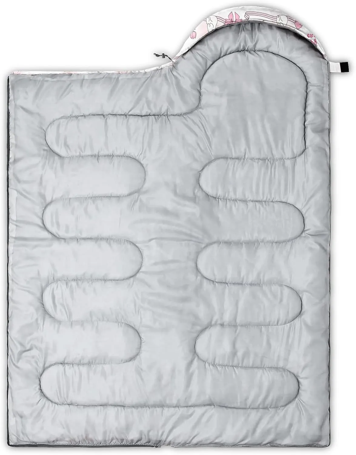 Axolotl Moon and Stars Sleeping Bag for Adults,Black White Waterproof Lightweight Camping Bag,3 Season Warm and Cool Weather Backpacking Bag for Women Men,Traveling and Outdoors Camping Gear Equipment