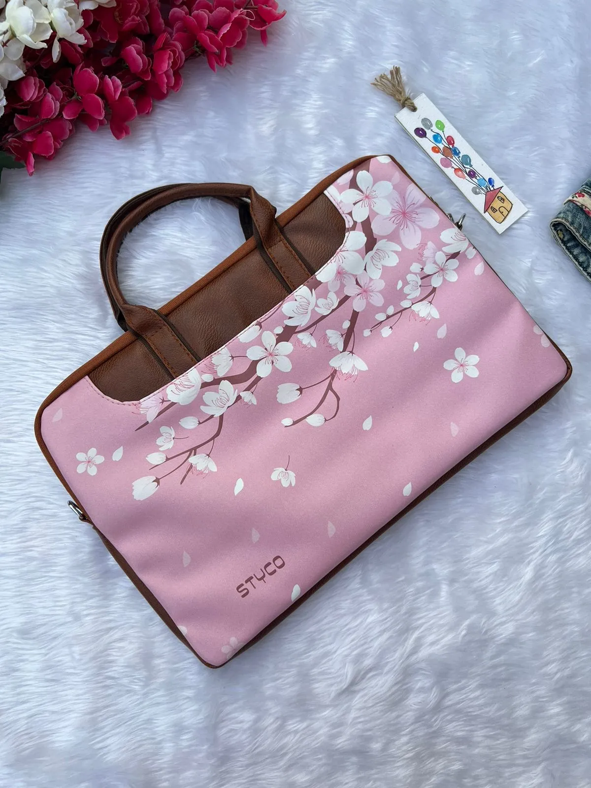 Baby PinK Colour Flamingo Laptop Bag