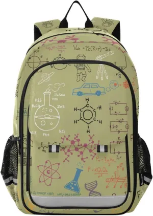 Backpack Daypack Science Biology Chemistry Formulas Physics Math Education Shoulder Bag Rucksack Knapsack