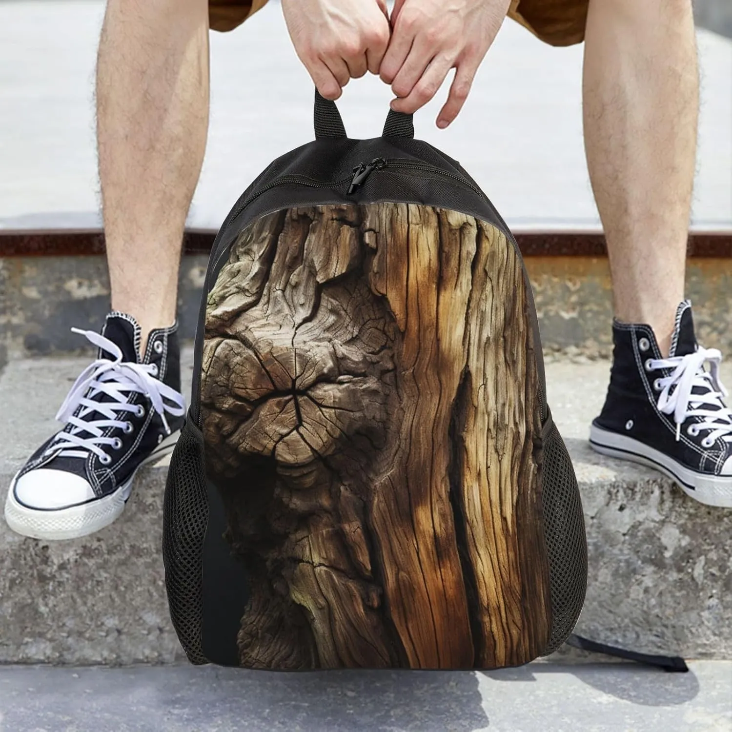 Backpack for Men Women 16.1 Inch Laptop Backpack Tree Trunk Daypack Laptop Bag for Travel