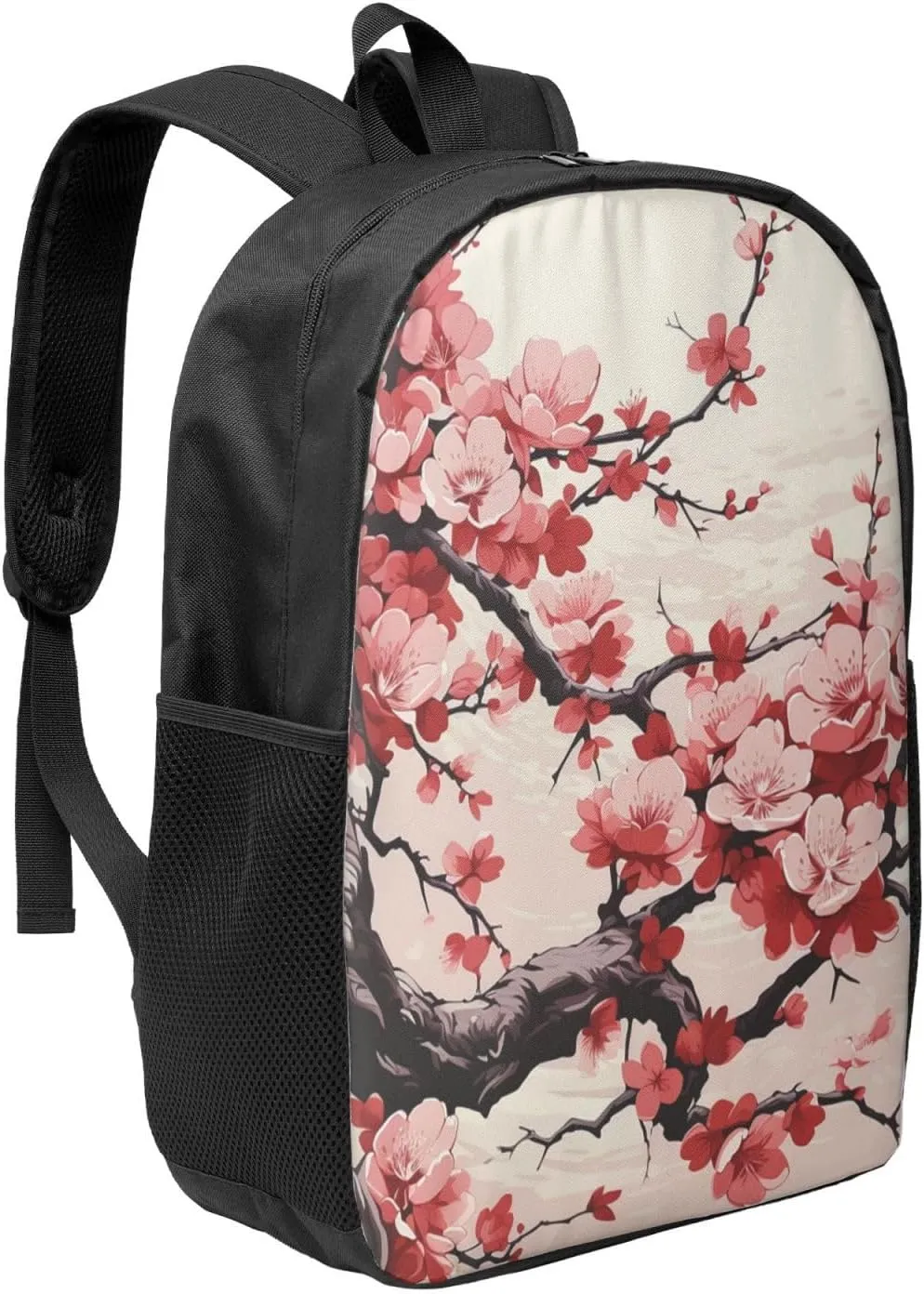 Backpack Japanese Floral Cherry Blossom Travel Casual Laptop Backpack 17 inch Waterproof Hiking Daypack for Men Women