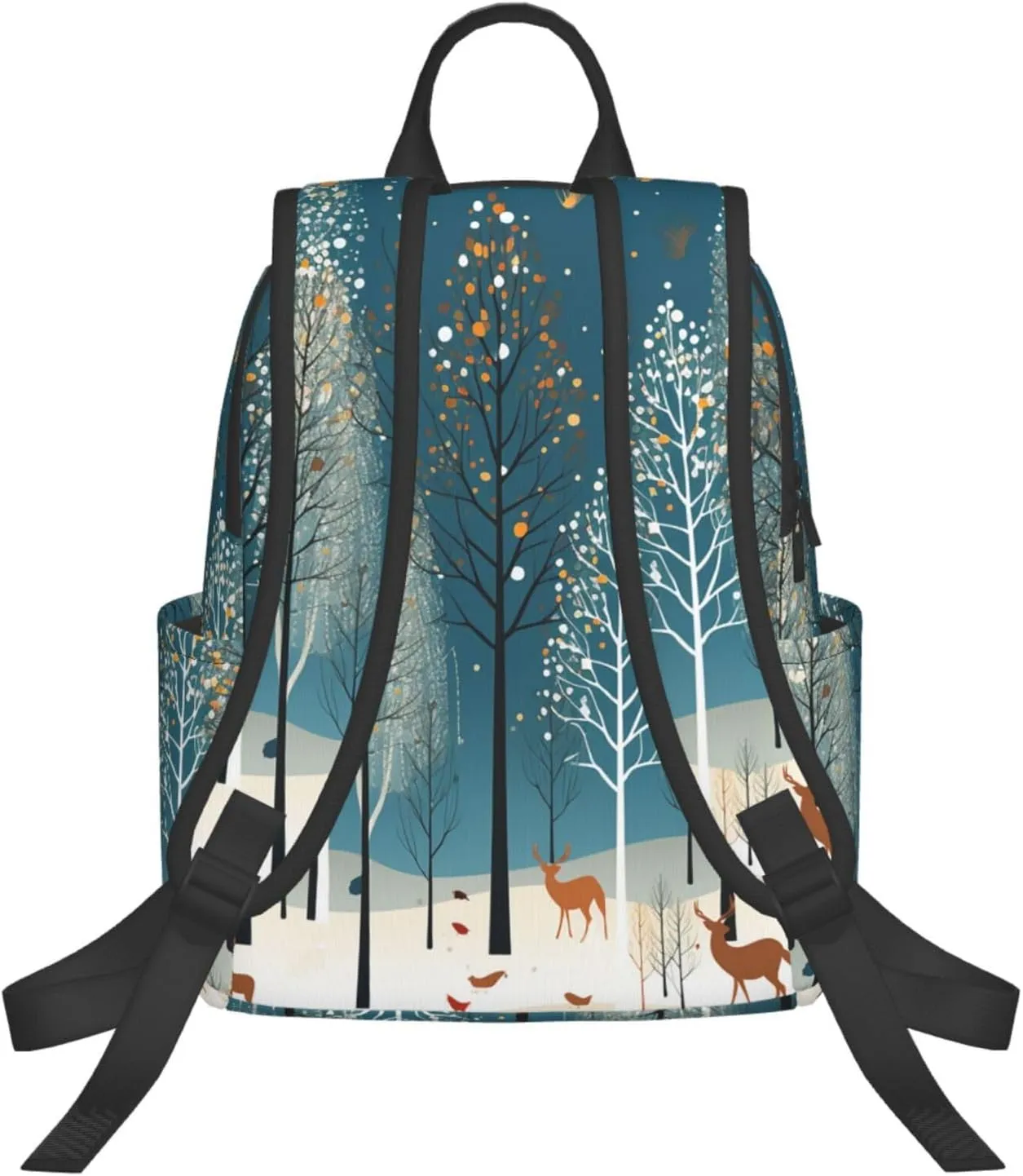 Backpack Merry Christmas Birch Tree Travel Casual Laptop Backpack Adjustable Hiking Daypack for Men Women