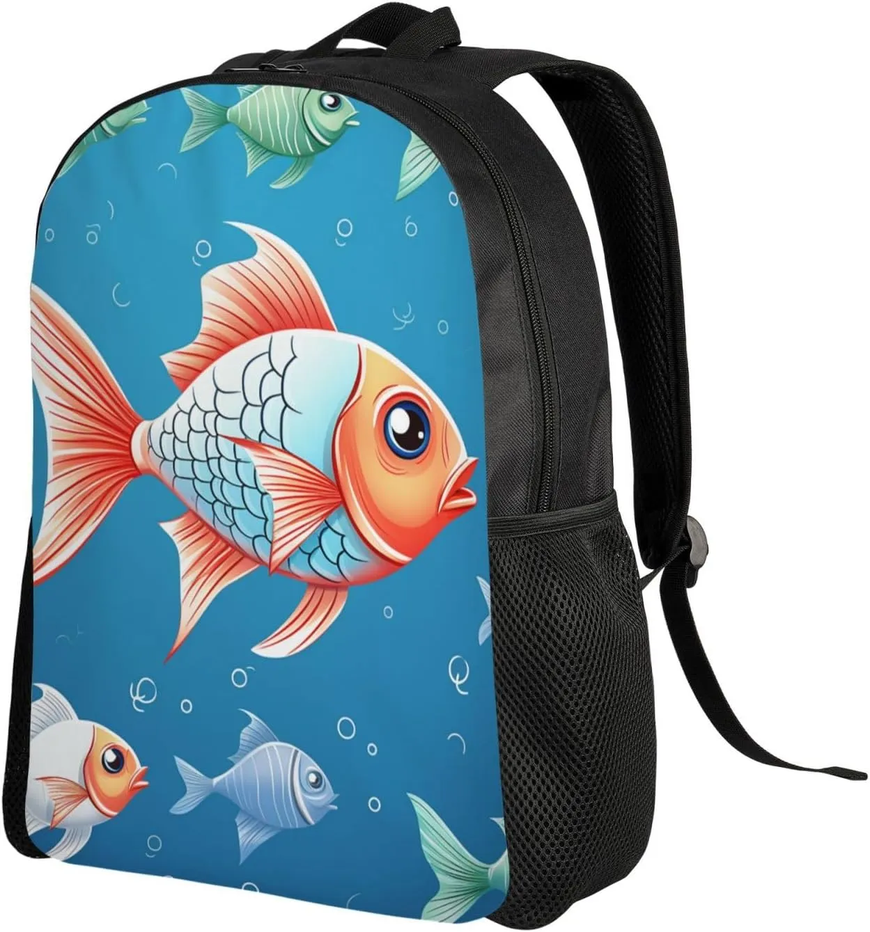 Backpack Ornamental Fish Travel Casual Laptop Backpack Waterproof Hiking Daypack For Men Women