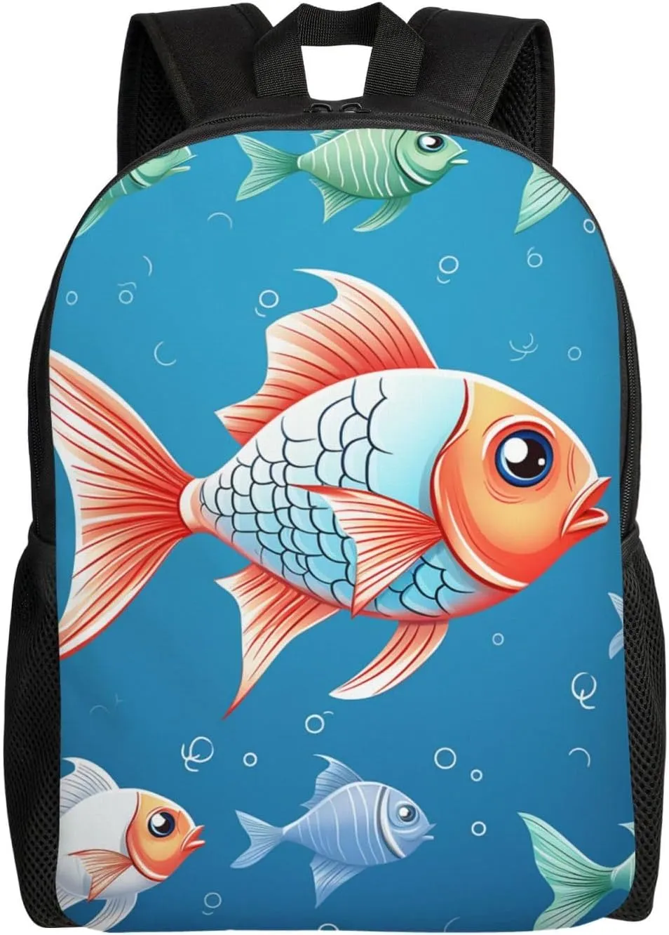 Backpack Ornamental Fish Travel Casual Laptop Backpack Waterproof Hiking Daypack For Men Women