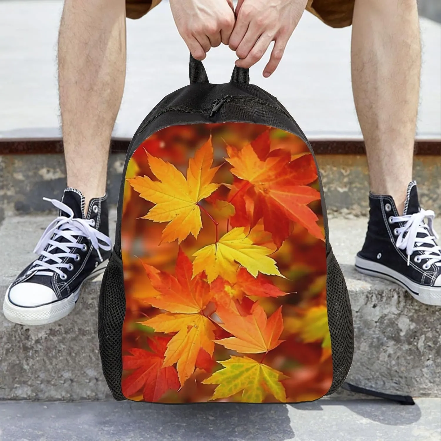 Backpack Travel Laptop Backpack For Men Women Lightweight Rucksack Autumn Leaves Of Maple Casual Daypack