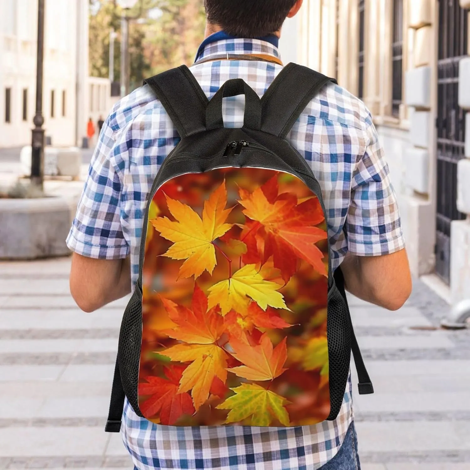 Backpack Travel Laptop Backpack For Men Women Lightweight Rucksack Autumn Leaves Of Maple Casual Daypack