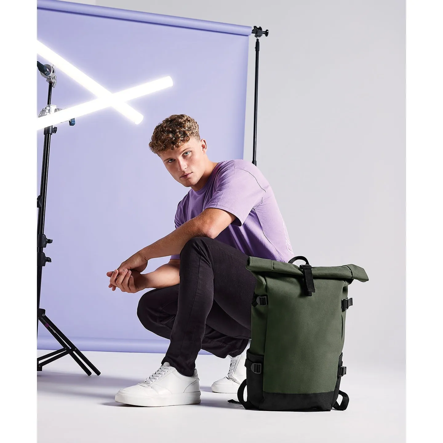Bagbase Block Roll-Top Backpack