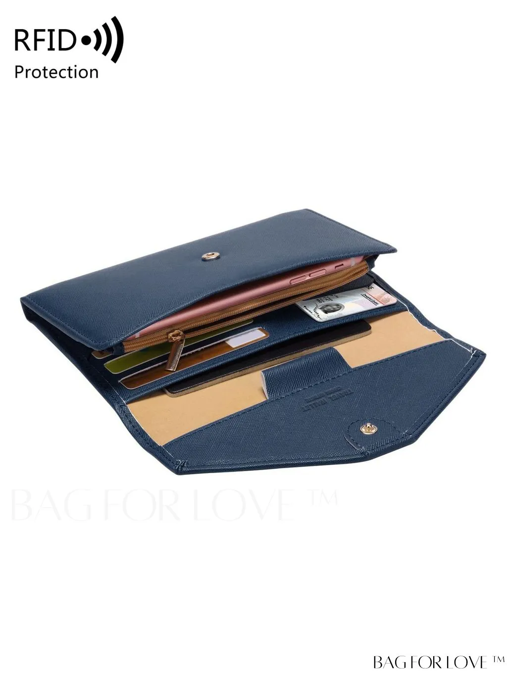 BagForLove - RFID Blocking Passport Holder: The Essential Travel Wallet & Document Organizer