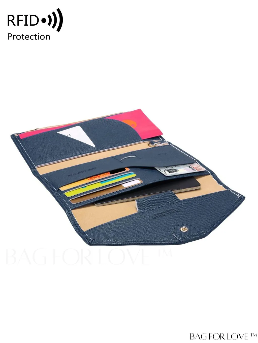 BagForLove - RFID Blocking Passport Holder: The Essential Travel Wallet & Document Organizer