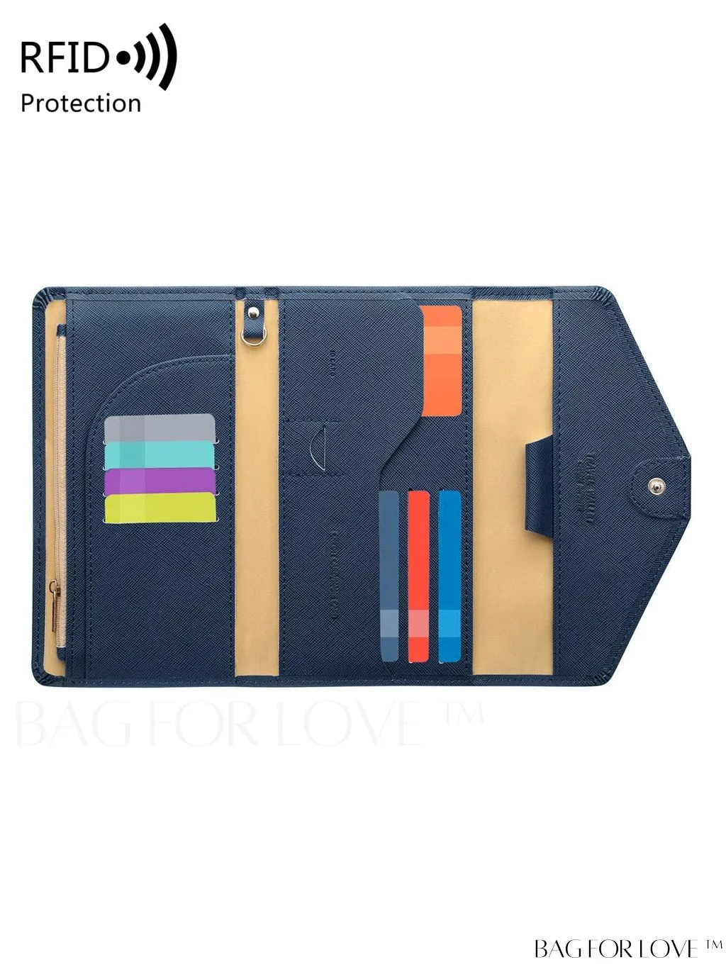 BagForLove - RFID Blocking Passport Holder: The Essential Travel Wallet & Document Organizer