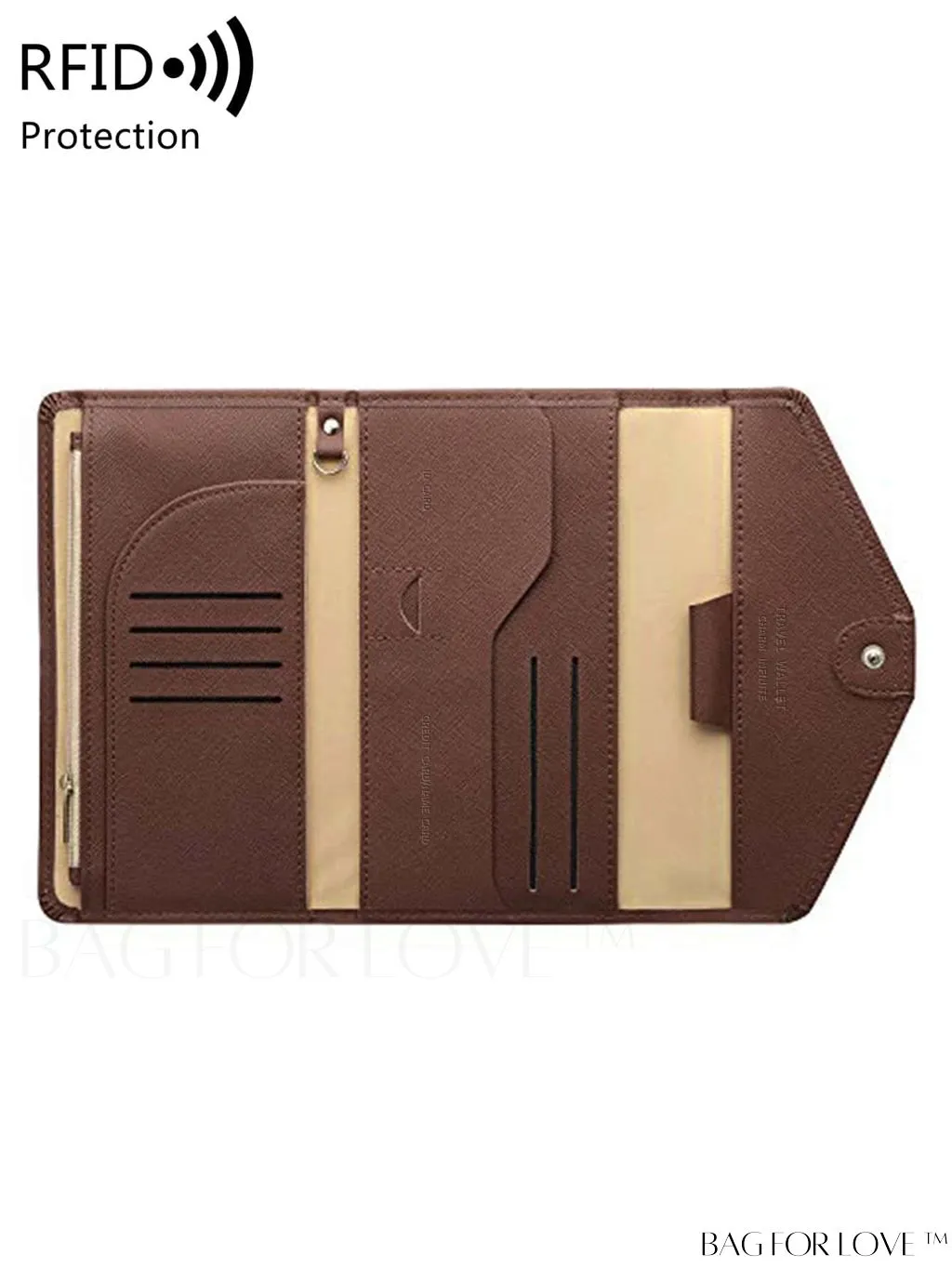 BagForLove - RFID Blocking Passport Holder: The Essential Travel Wallet & Document Organizer