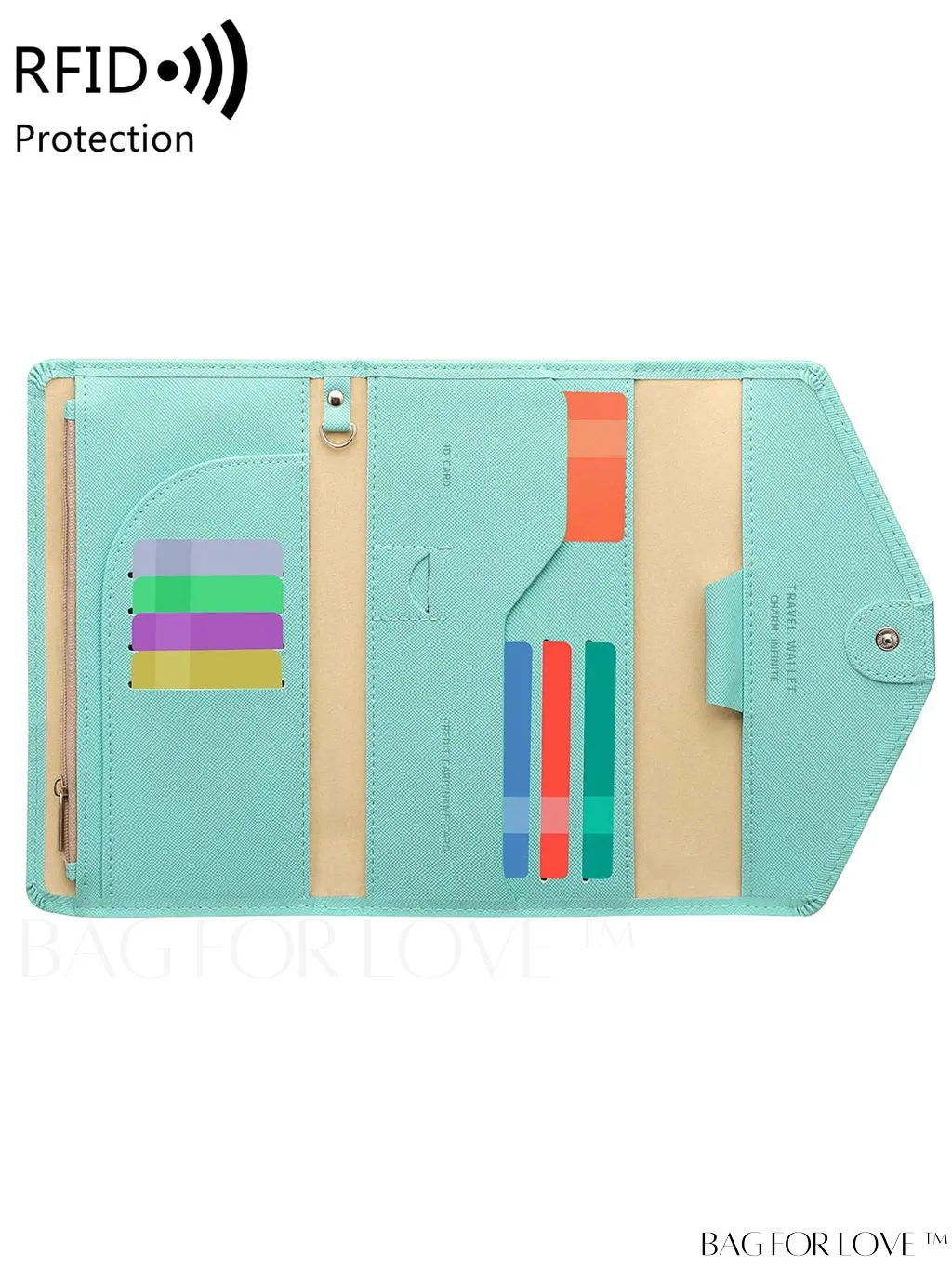 BagForLove - RFID Blocking Passport Holder: The Essential Travel Wallet & Document Organizer