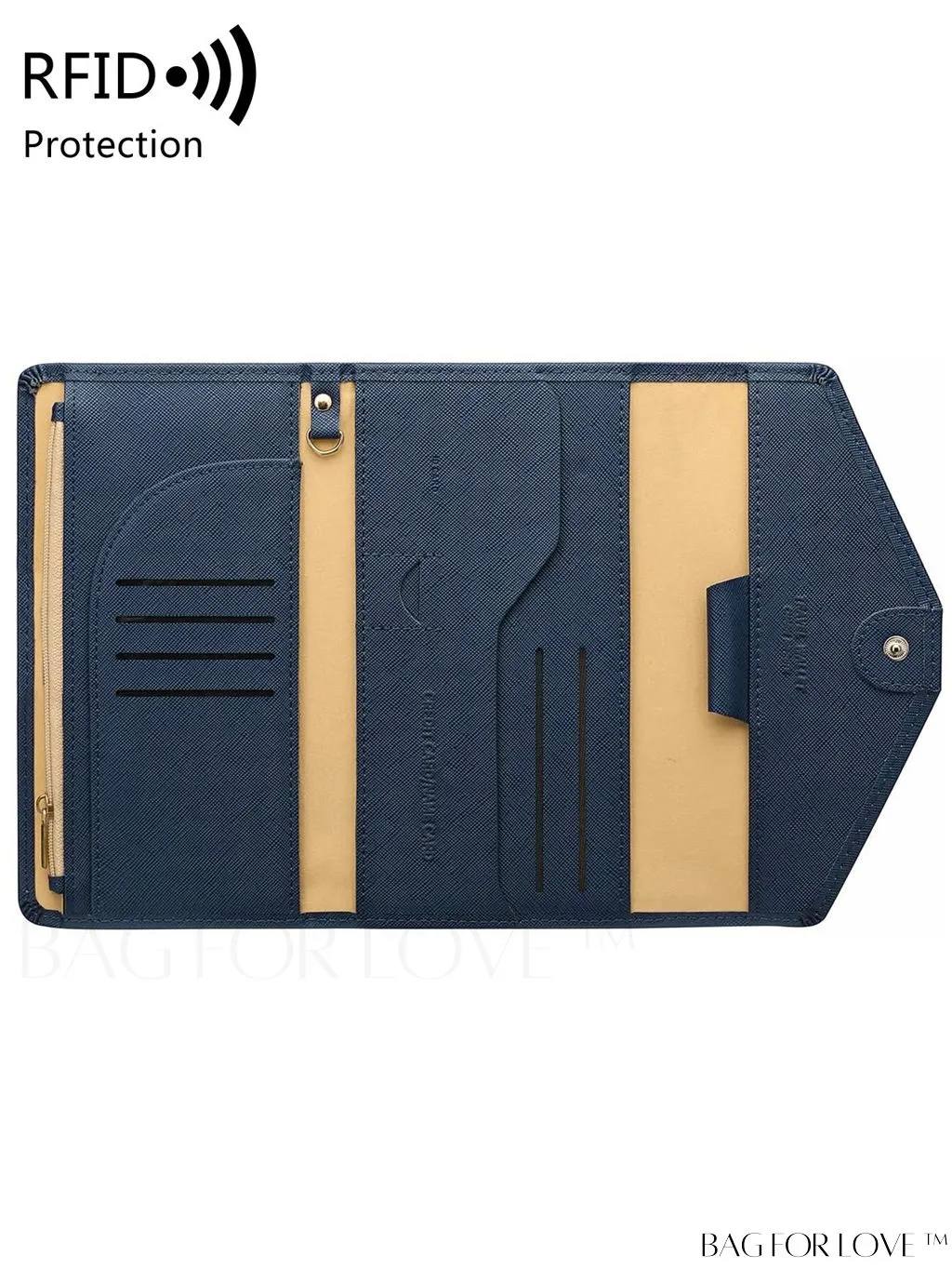 BagForLove - RFID Blocking Passport Holder: The Essential Travel Wallet & Document Organizer