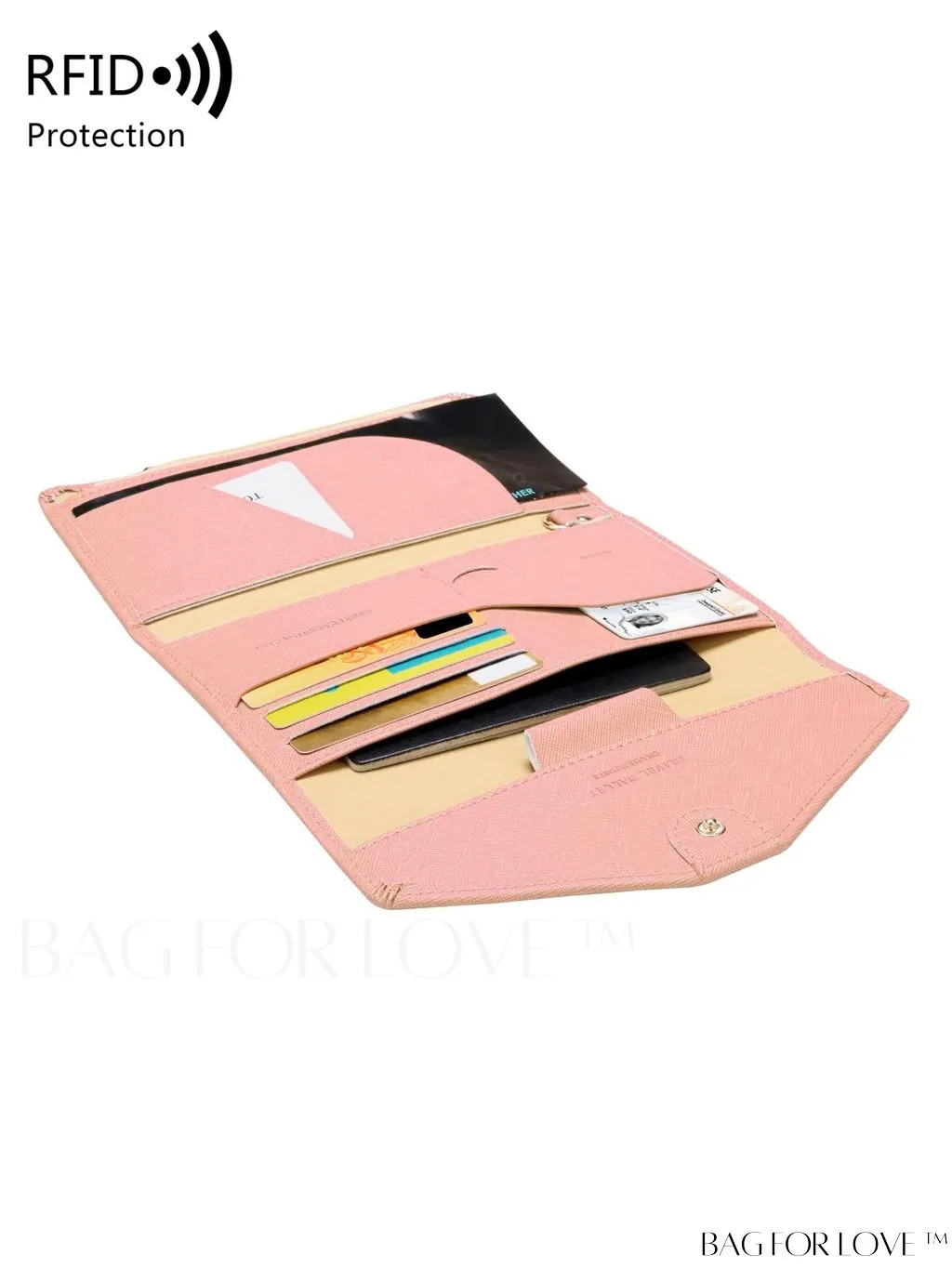 BagForLove - RFID Blocking Passport Holder: The Essential Travel Wallet & Document Organizer