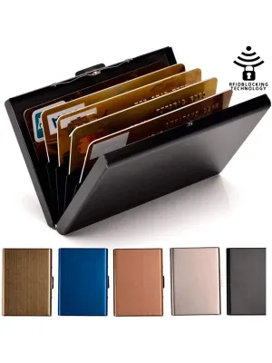 BagForLove - Slim Wallet Essential - Metal ID Card Holder and RFID Shield
