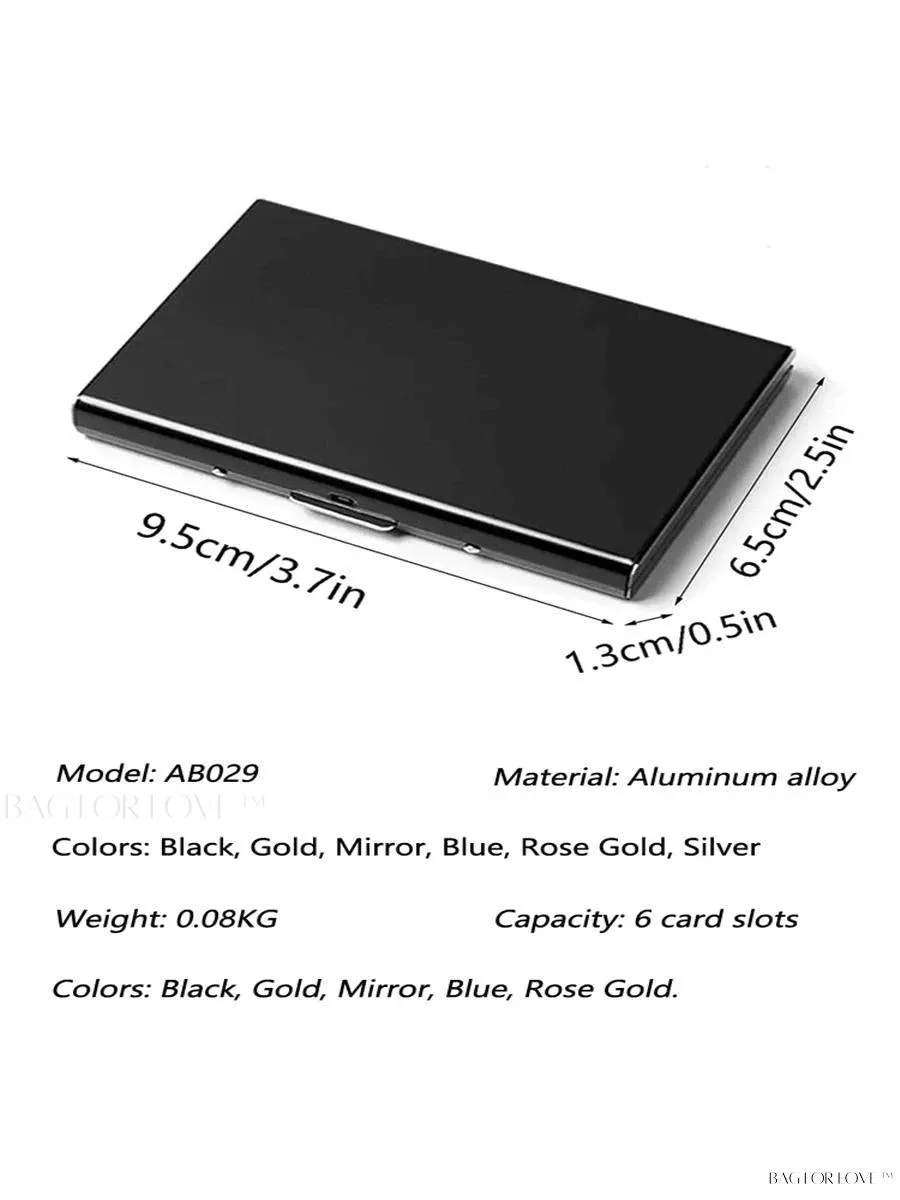 BagForLove - Slim Wallet Essential - Metal ID Card Holder and RFID Shield