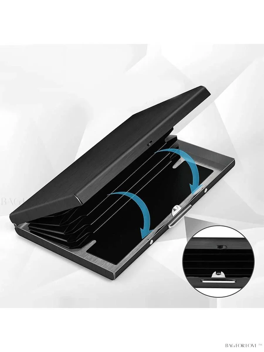 BagForLove - Slim Wallet Essential - Metal ID Card Holder and RFID Shield