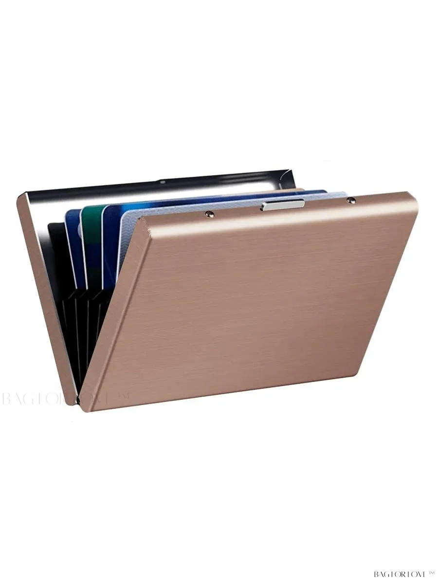 BagForLove - Slim Wallet Essential - Metal ID Card Holder and RFID Shield