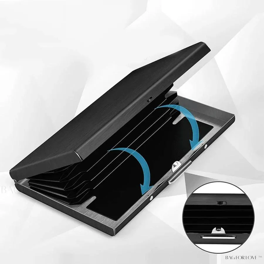 BagForLove - Slim Wallet Essential - Metal ID Card Holder and RFID Shield