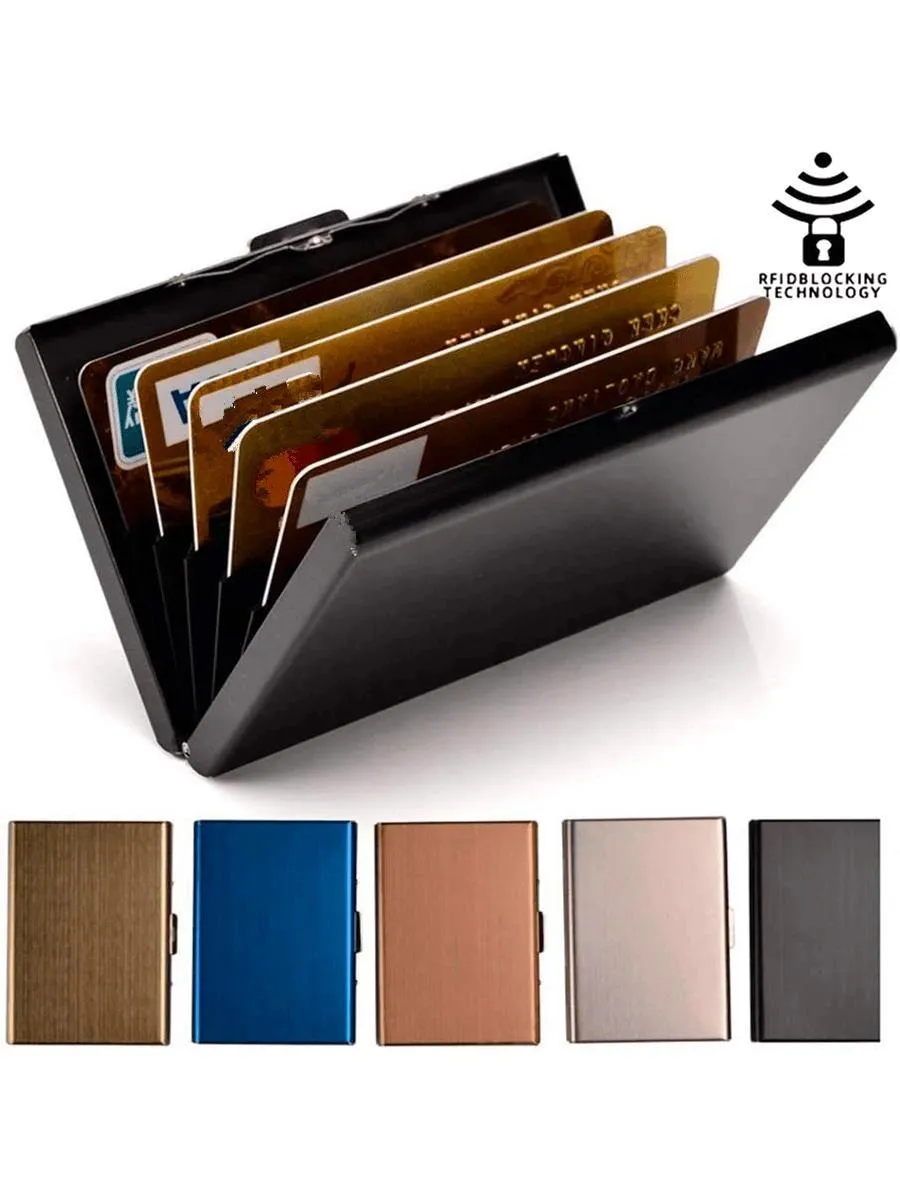 BagForLove - Slim Wallet Essential - Metal ID Card Holder and RFID Shield