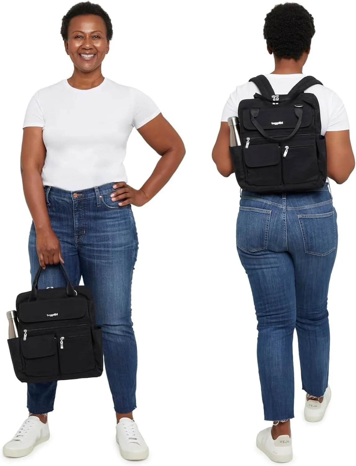 Baggallini Modern Everywhere Laptop Backpack - Travel Laptop Backpack for Women - Lightweight Water-Resistant Luggage Bag