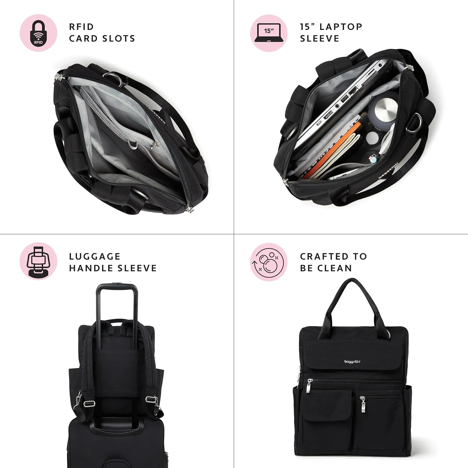 Baggallini Modern Everywhere Laptop Backpack