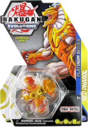 Bakugan Evolutions 2022 Platinum Series Die-cast Elemental Rare Aurelus Neo Pharol