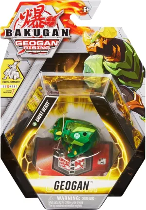 Bakugan Geogan Rising 2021 Ventus Ghost Beast Geogan (Viloch Combiner Part 3 of 7) Collectible Action Figure and Trading Cards