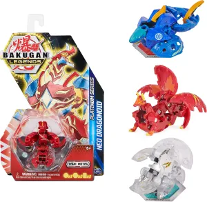 BAKUGAN Legends, Platinum Series True Metal, 2 BakuCores, Gate and Character Card, Kids’ Toys for Boys, Ages 6 and Up Styles May Vary
