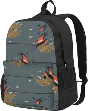Barn Swallow In Graphite Print Storage Bag, Shoulder Bag, Leisure Bag, Large Capacity Leisure Travel Shoulder Bag