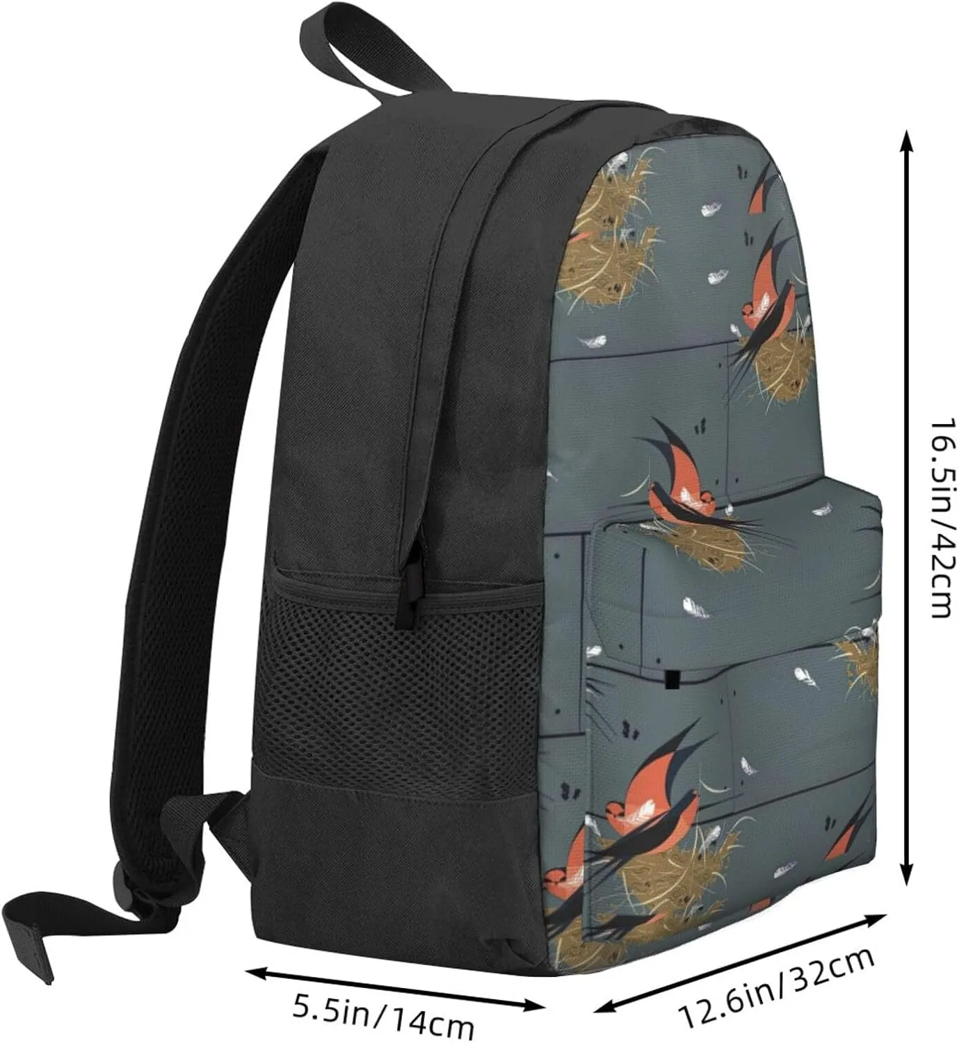 Barn Swallow In Graphite Print Storage Bag, Shoulder Bag, Leisure Bag, Large Capacity Leisure Travel Shoulder Bag