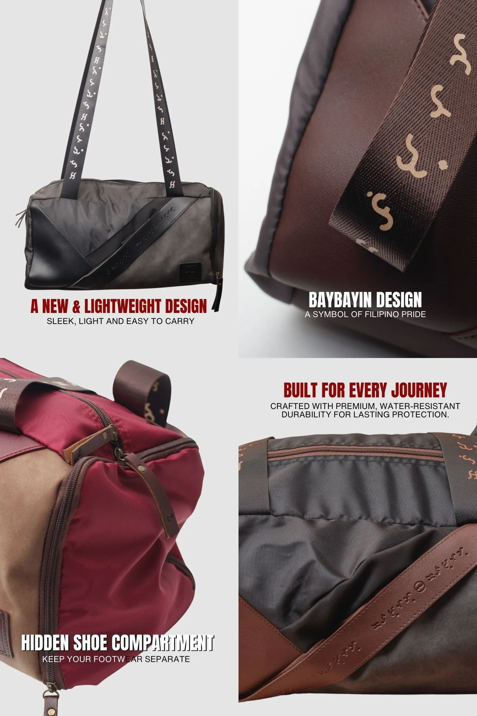 BAYBAYIN DUFFLE BAG | BAGAHE 2.0