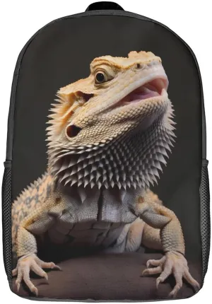 Bearded Dragons Backpack with Adjustable Straps, Suitable for Travel Picnics Activities