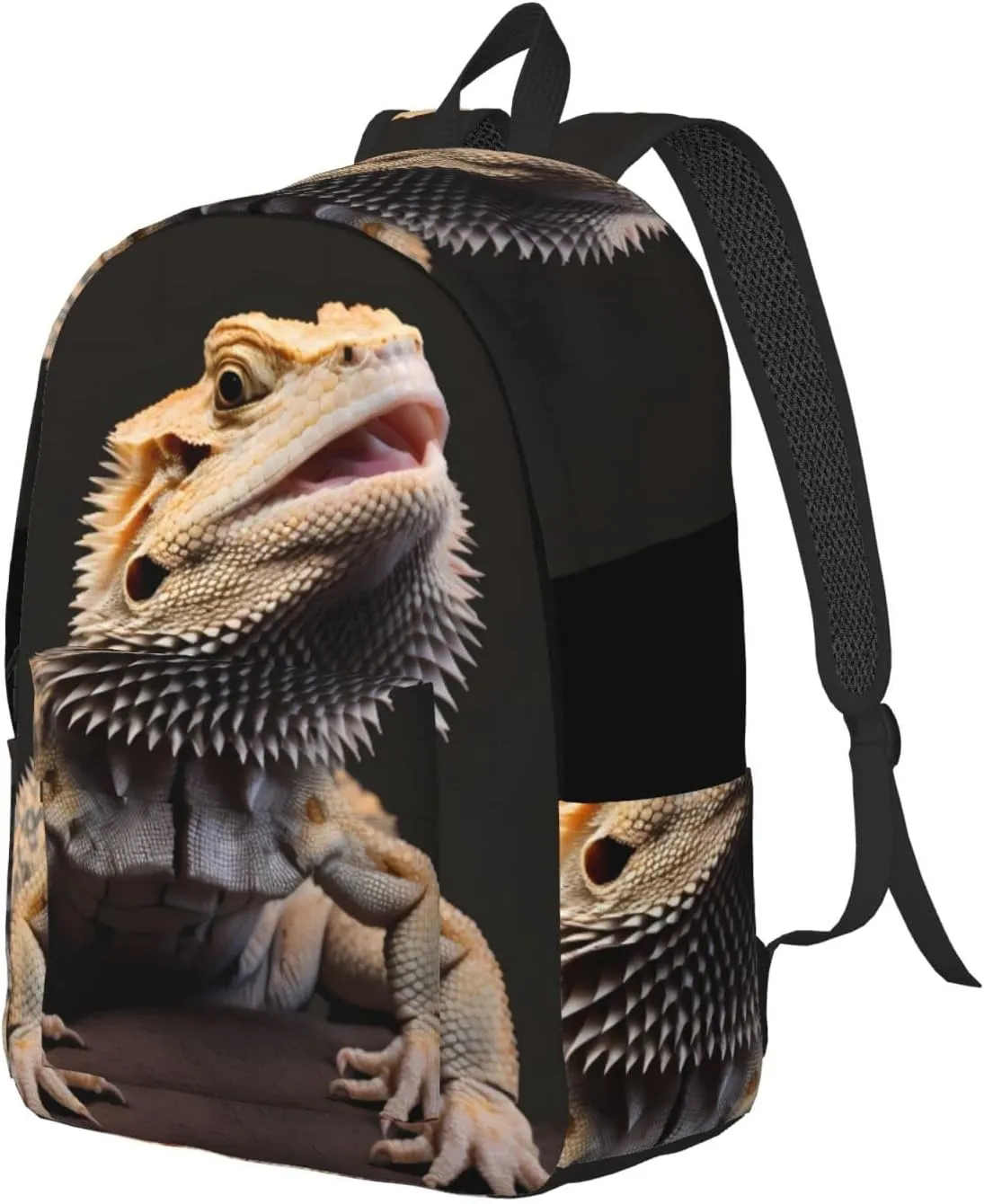 Bearded Dragons Backpack with Adjustable Straps, Suitable for Travel Picnics Activities