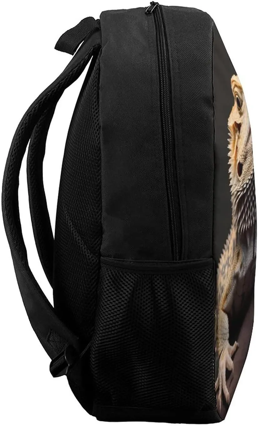 Bearded Dragons Backpack with Adjustable Straps, Suitable for Travel Picnics Activities