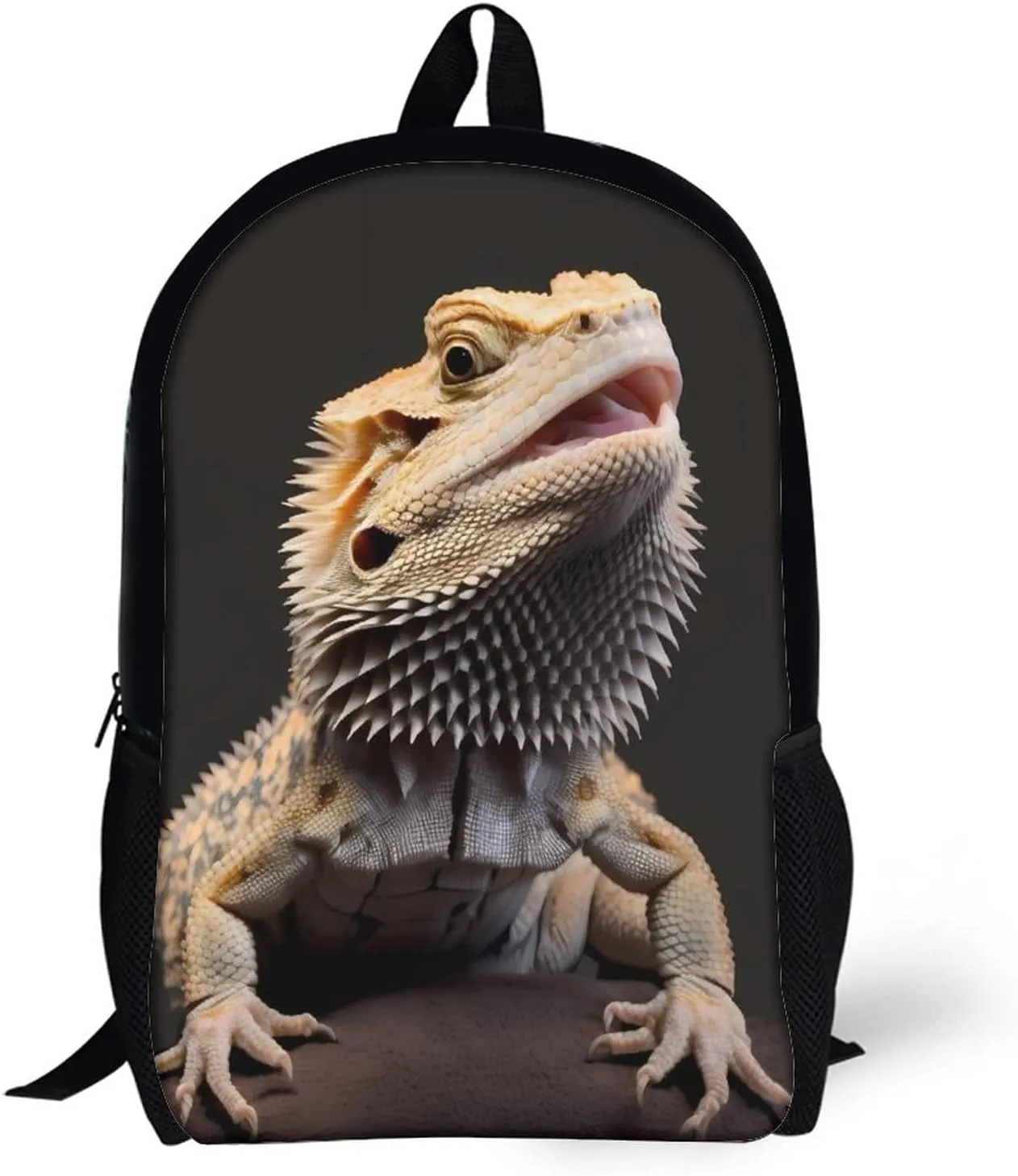 Bearded Dragons Backpack with Adjustable Straps, Suitable for Travel Picnics Activities
