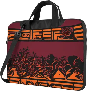 Bee And Flowers Laptop Shoulder Bag Notebook Computer Case Briefcase With Shoulder Straps And Handle
