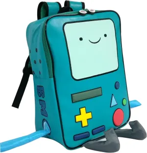 BeeMore Cartoon Robot Travel Laptop Cute Backpack Blue PU Robot Animal BeeMore Finn Jake Adventure Trip Backpack Water Resistant College Computer Bag Gift for Men & Women Fits 15.6 Inch Notebook