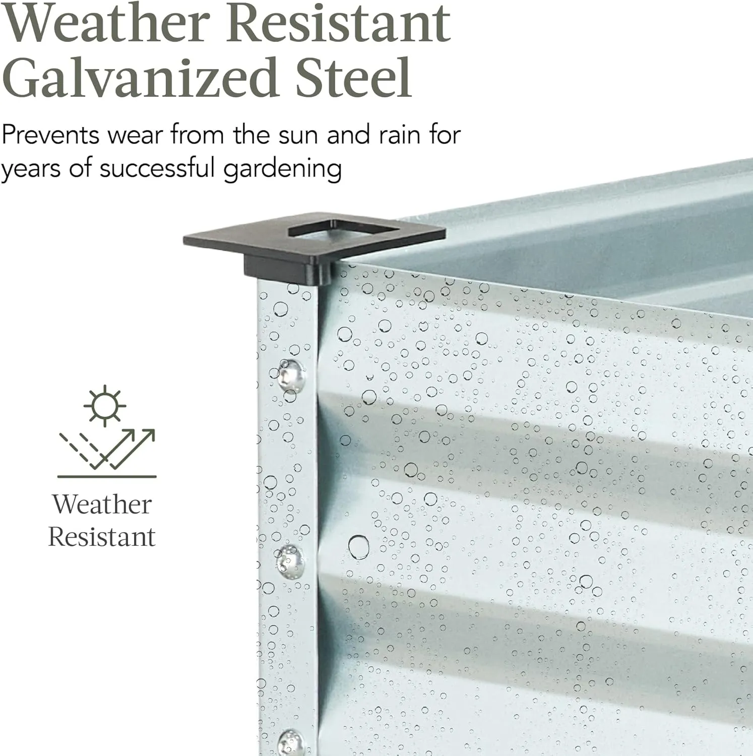 Best Choice Products 48x24x30in Galvanized Raised Garden Bed, Metal Elevated Planter Box, Vegetable Garden for Backyard, Patio, Balcony - Silver