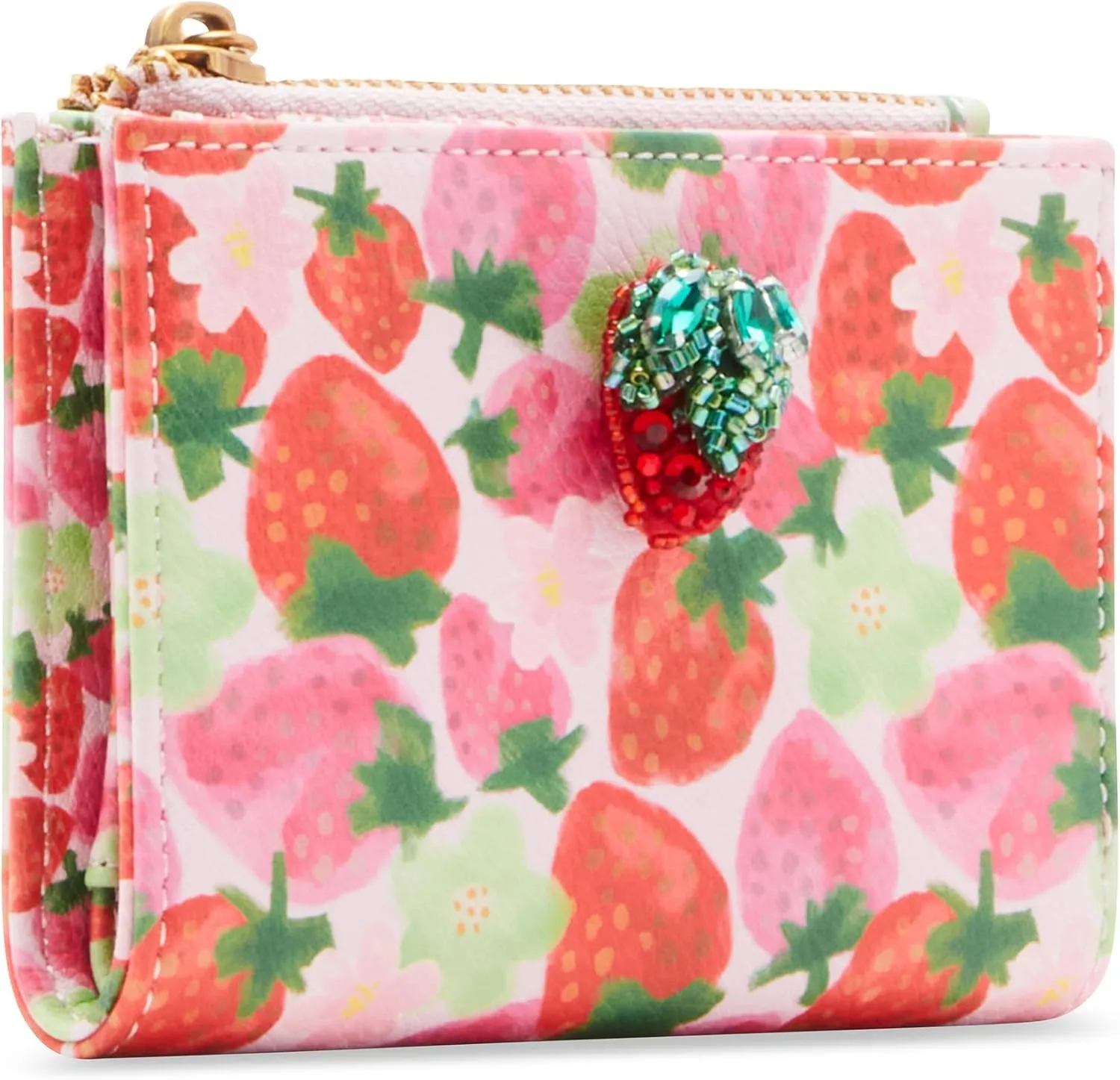 Betsey Johnson Fresh N Fruity Bifold Wallet, Pink