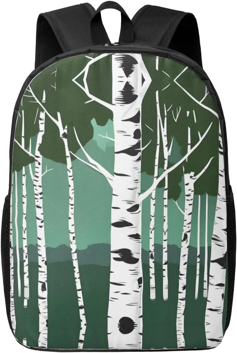 Birch Trees Print Travel Laptop Backpack,Business Work Bag, Campus Rucksack Book Bag For Men Women