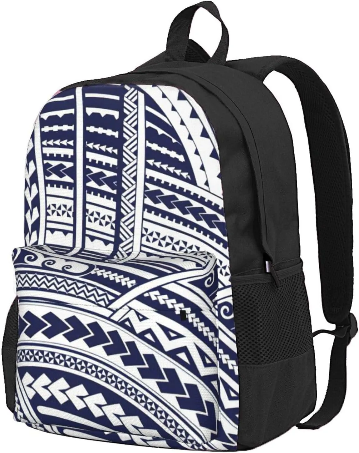 Blue Polynesian Maori Tribal Pattern Print Storage Bag, Shoulder Bag, Leisure Bag, Large Capacity Leisure Travel Shoulder Bag